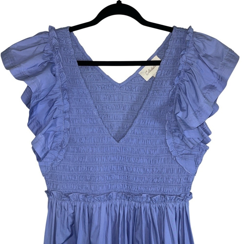 Cleobella Gladys Ankle Dress in Periwinkle NWOT – Size L - Picture 7 of 11
